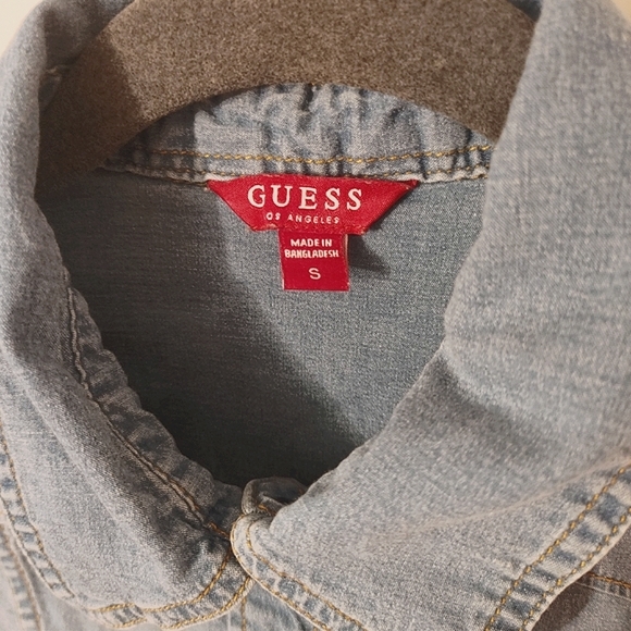 Guess Denim Western Button Down Shirt - Small - Picture 4 of 6